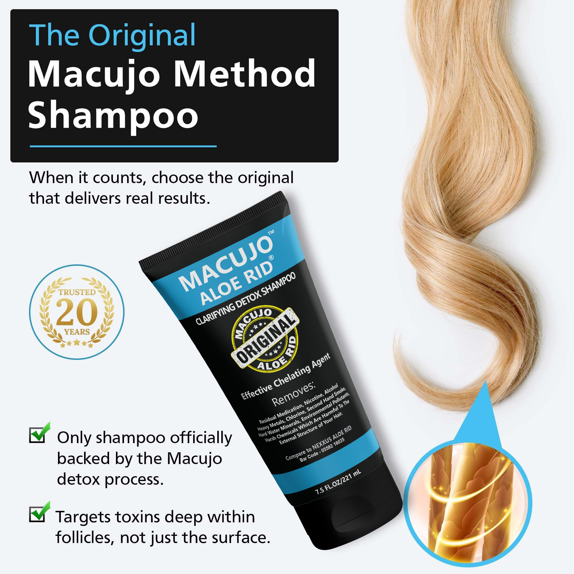 Macujo Aloe Rid 7.5oz + Zydot Ultra Clean Shampoo, Mike's Macujo Method - Image 6